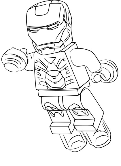 Coloriage Lego Iron Man