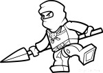 Lego Ninja coloring page