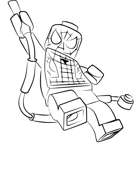 Coloriage Lego Spiderman