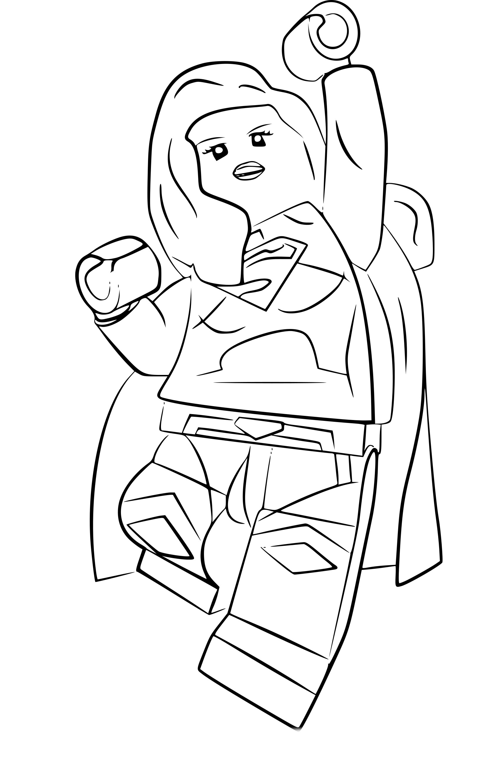 Disegno di Lego Supergirl da colorare