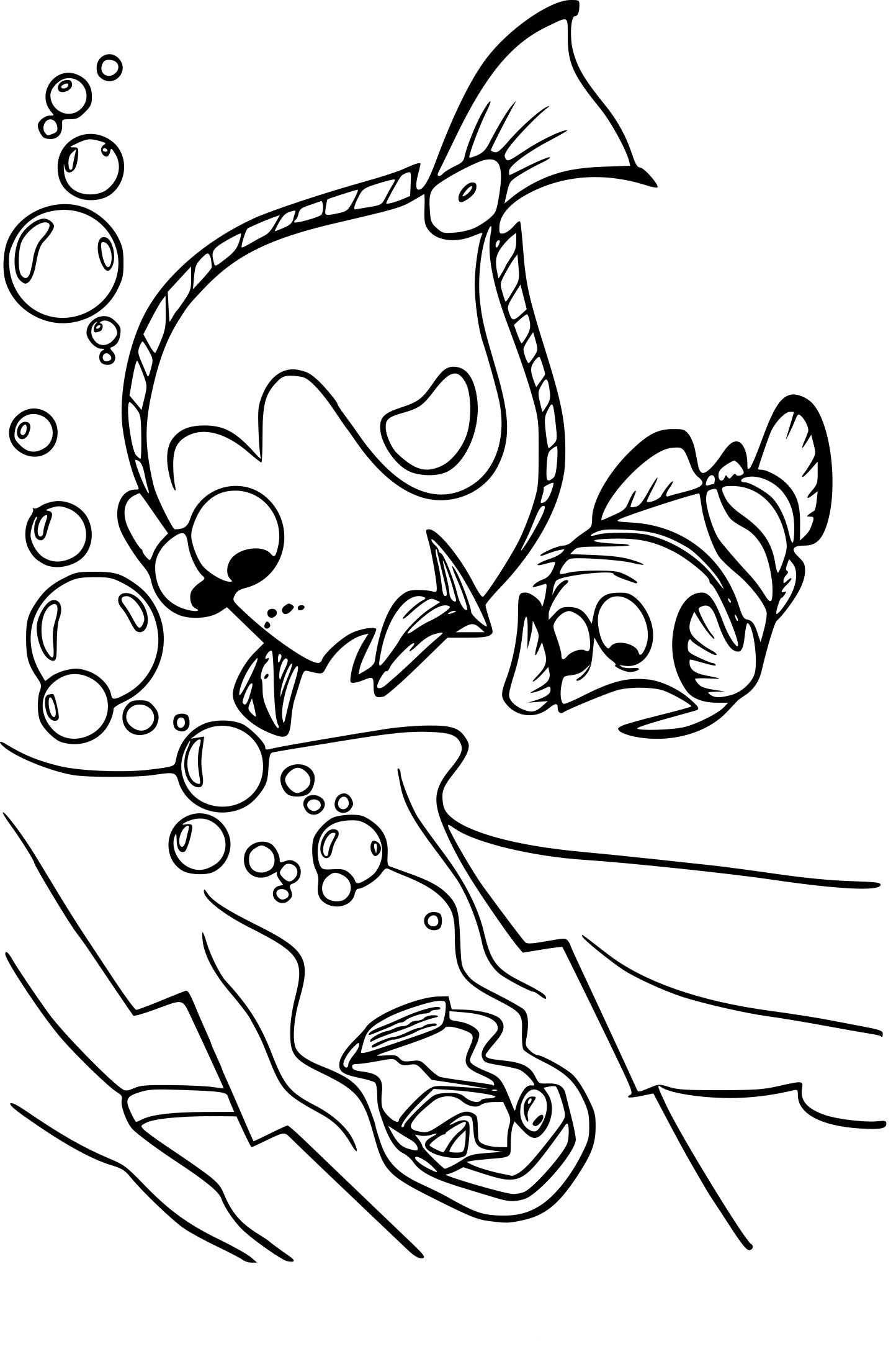 Coloriage Le monde de Nemo