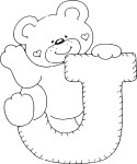 Letter J coloring page