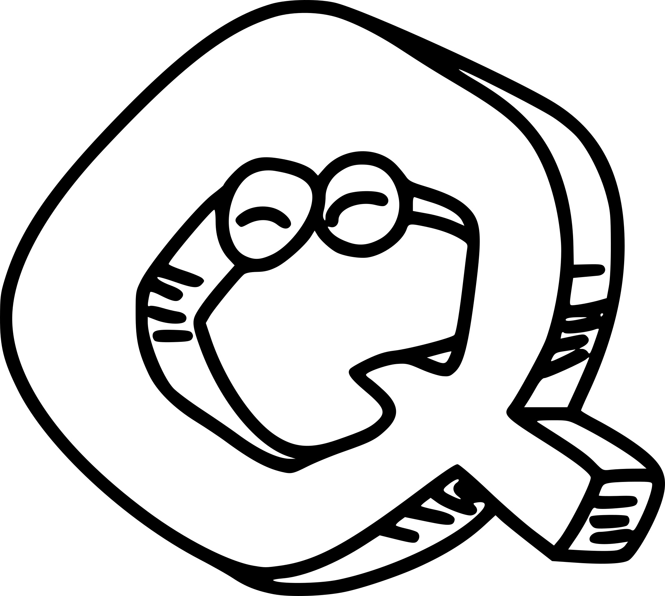 Letter Q coloring page