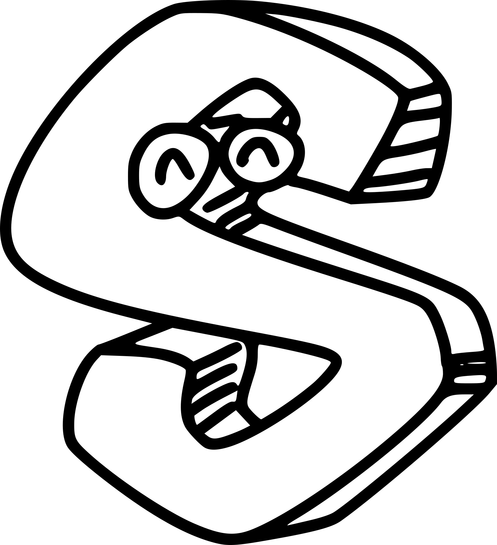 Letter S coloring page
