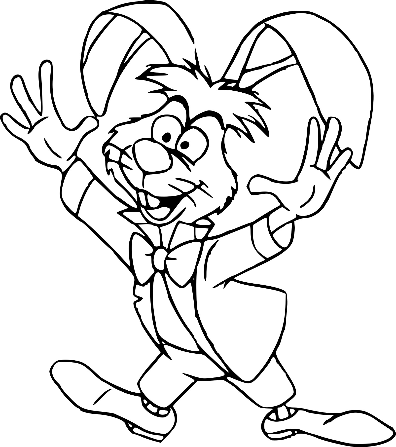 March Hare Disney coloring page