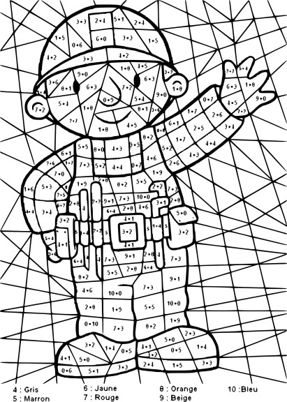 Magic Addition coloring page