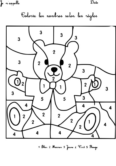 Coloriage magique maternelle