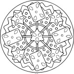 Winter Mandala coloring page