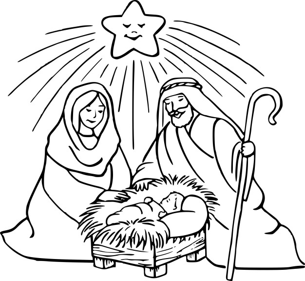 Mary And Joseph coloring page