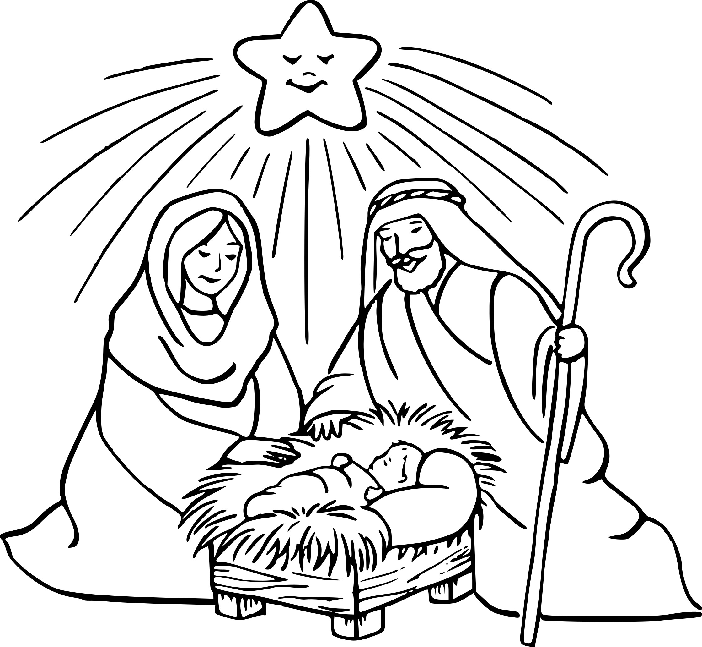 Mary And Joseph coloring page