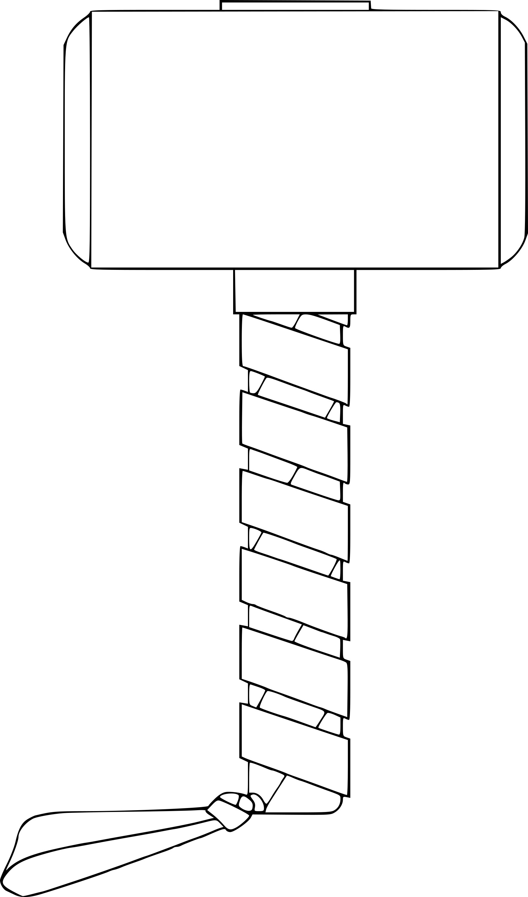 Thors Hammer coloring page