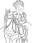 Maximus Rapunzel coloring page