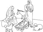 Birth Of Jesus coloring page