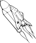 Space Shuttle coloring page