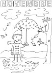 November coloring page