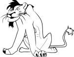 Nuka The Lion King 2 coloring page