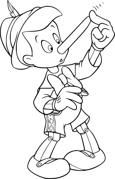 Pinocchio Disney coloring page