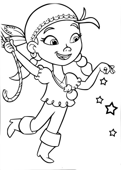 Pirate Girl coloring page