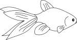 Coloriage poisson rouge