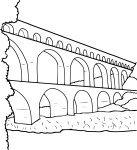 Bridge coloring page