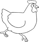 Disegno di Pollo da colorare