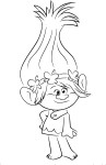 Princess Poppy Of Trolls coloring page