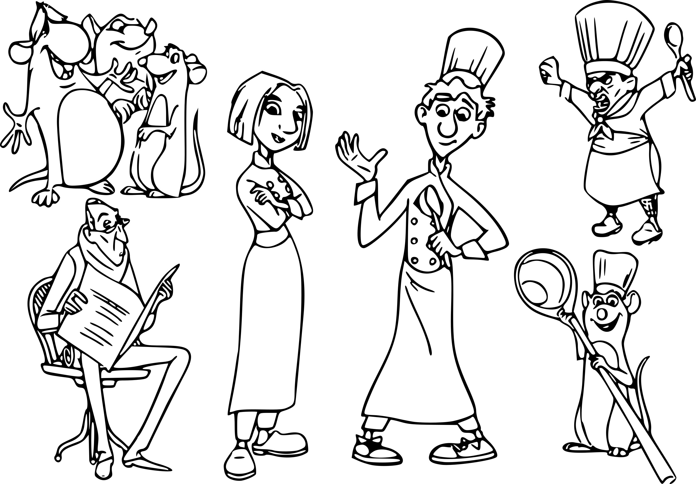 Coloriage Ratatouille Disney à imprimer