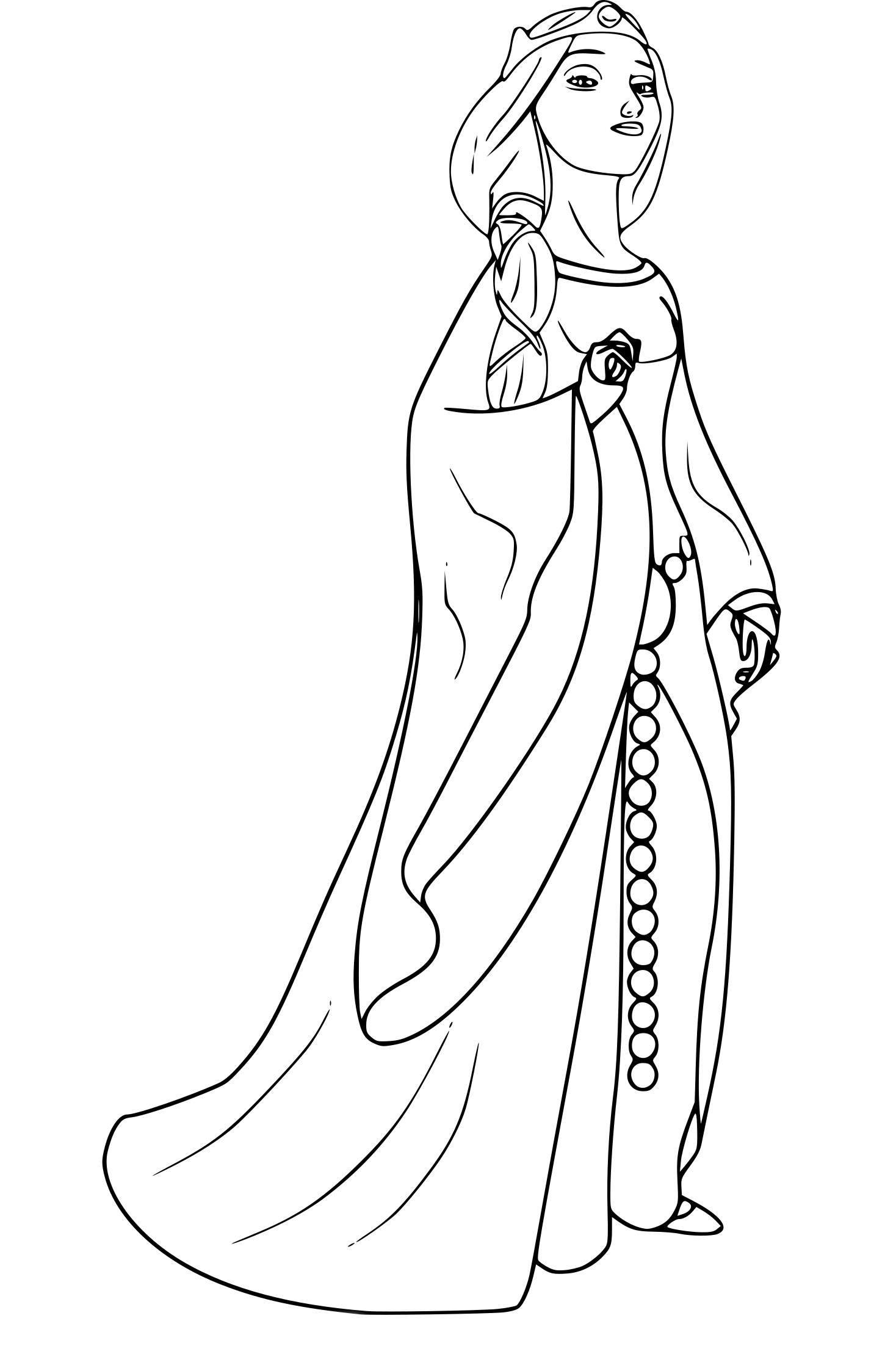 Queen Elinor In Rebel coloring page