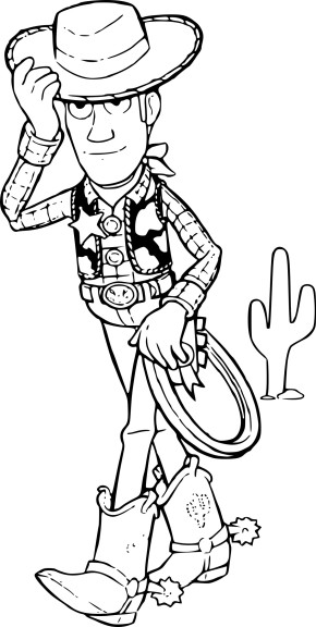 Sheriff Woody coloring page