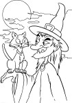 Halloween Witch coloring page