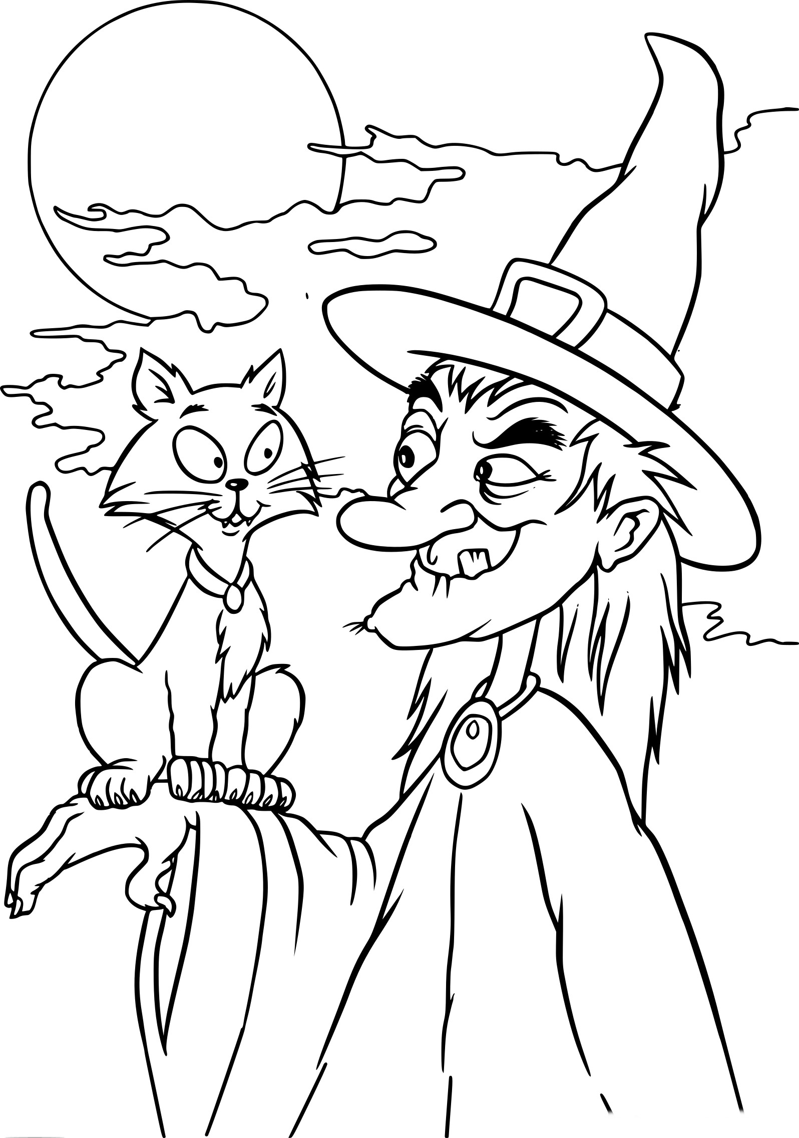 Halloween Witch coloring page