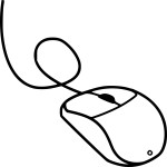 Computer Mouse coloring page