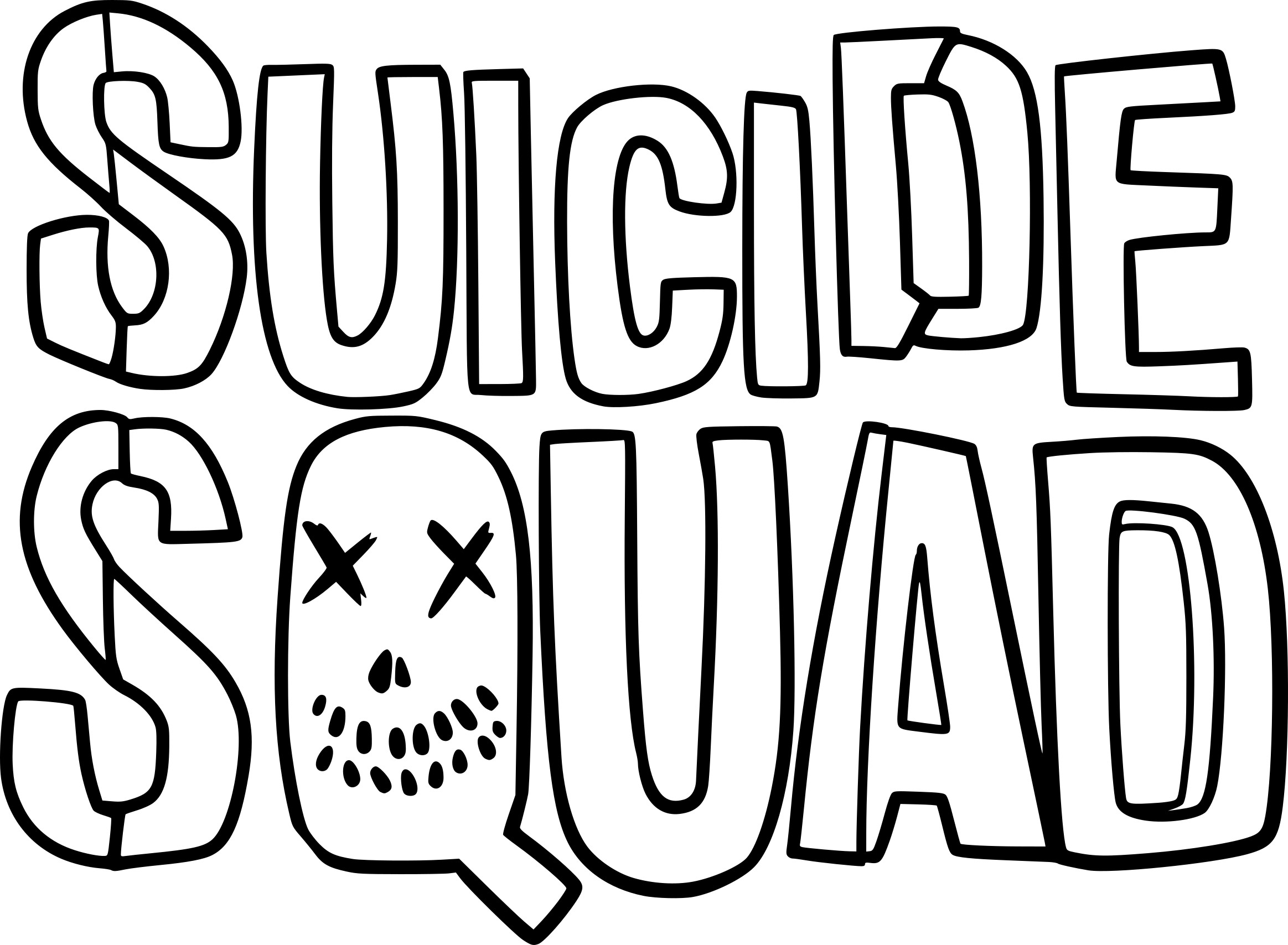 Suicide Squad coloring page
