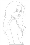 Vanessa Hudgens coloring page