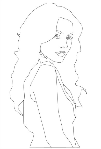 Vanessa Hudgens coloring page