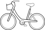 Bike coloring page