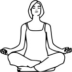 Yoga coloring page