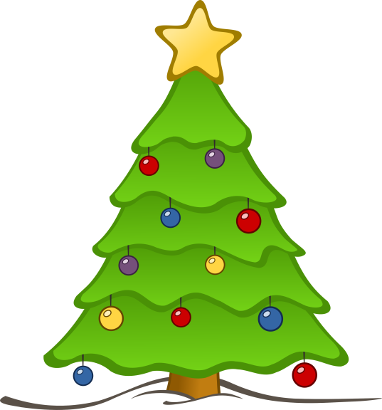 Disegno di Albero di Natale facile da colorare