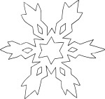 Free Snowflake coloring page