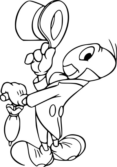 Jiminy Cricket Free coloring page