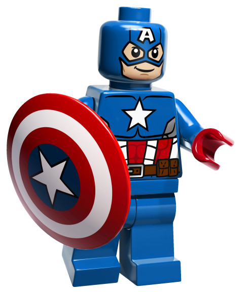 Disegno di Lego Capitan America da colorare