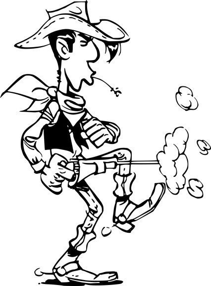 Lucky Luke coloriage