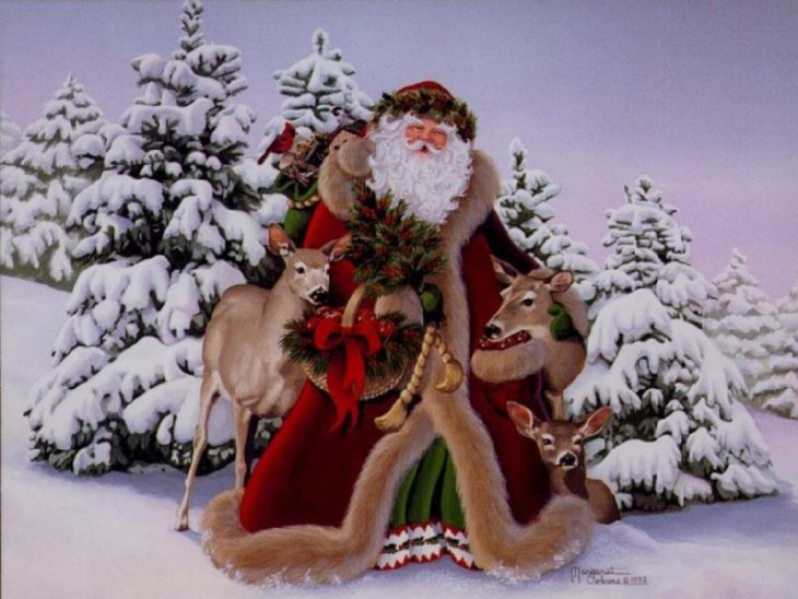 Pere Noel neige