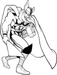 Thor coloriage