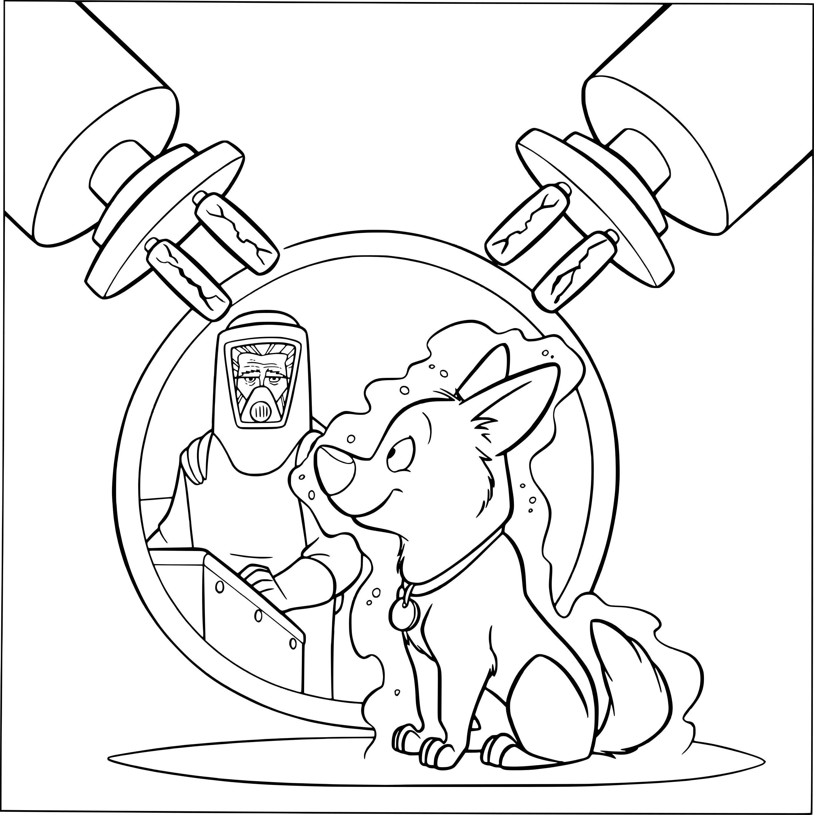 Volt drawing and coloring page