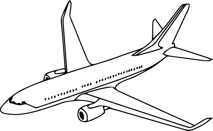 Free Airplane coloring page