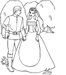 Barbie And Ken drawing and coloring page