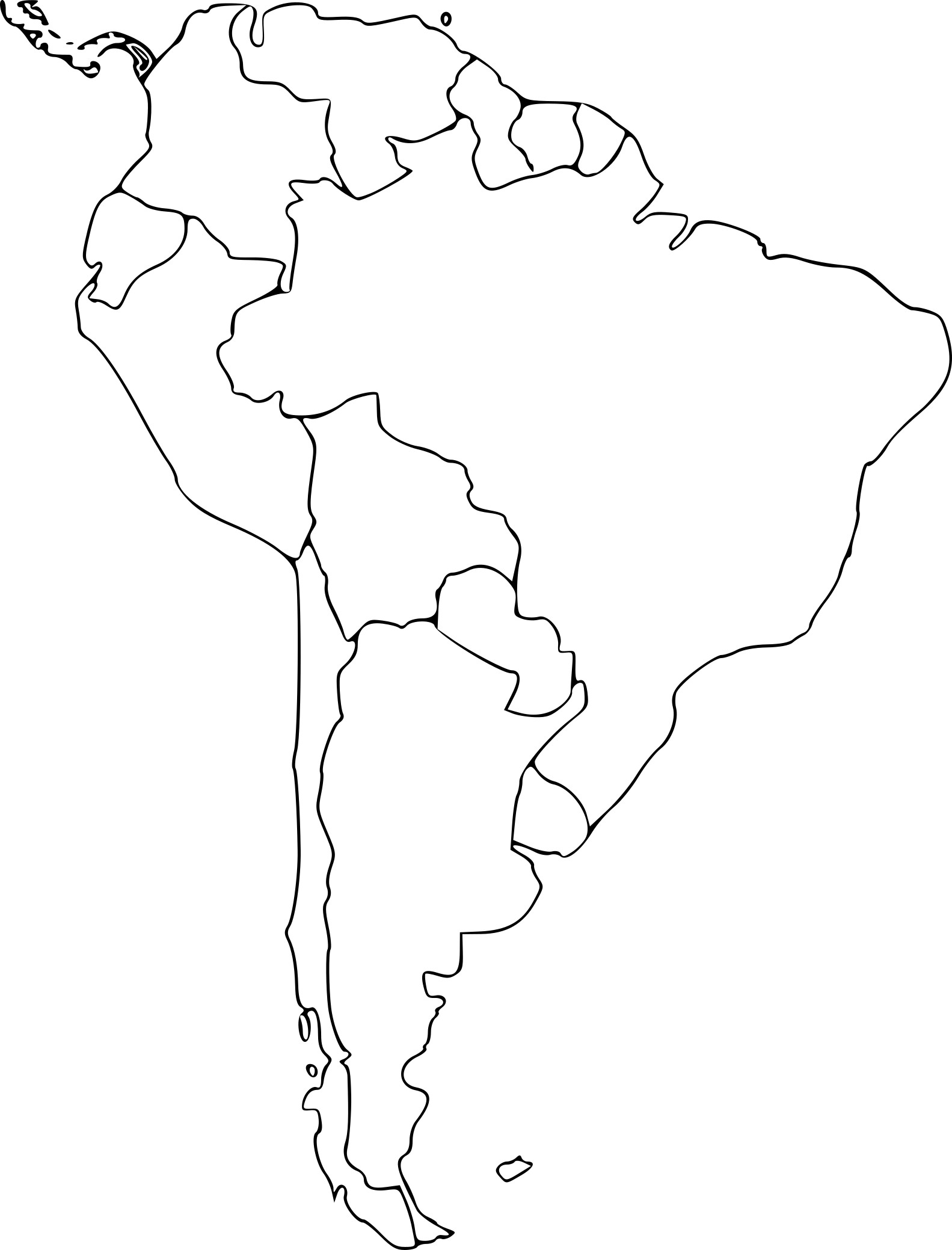 South America coloring page