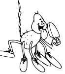 Funny Spider coloring page