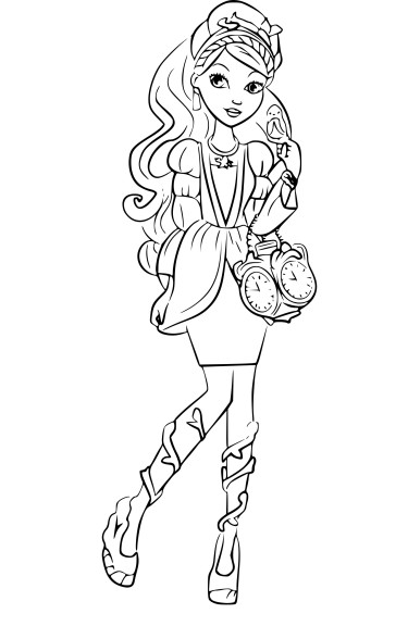 Ashlynn Ella Ever After High coloring page